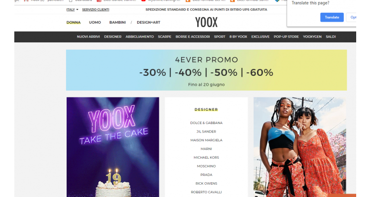 YOOX 4EVER PROMOTION