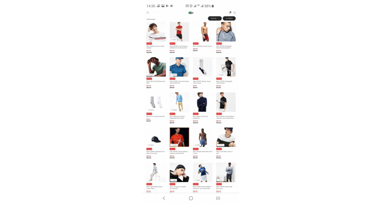 法国 Lacoste semi annual sale