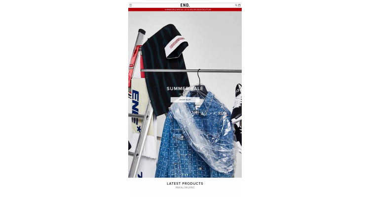 Endclothing Summer Sale 低至 4折