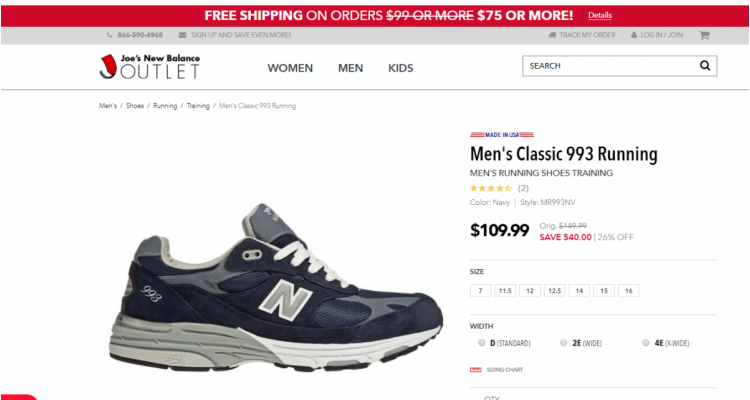 NEW BALANCE 减价