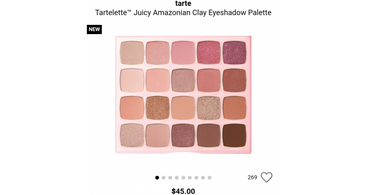 Tarte亚马逊系列眼影盘