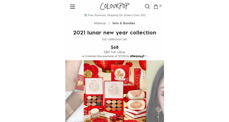 ColourPop新年限定美妆盘