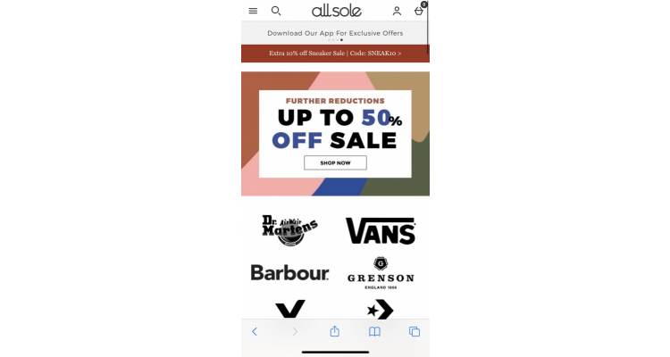 Allsole特价