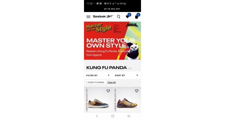 英国 Reebok X 功夫熊猫 crossover 