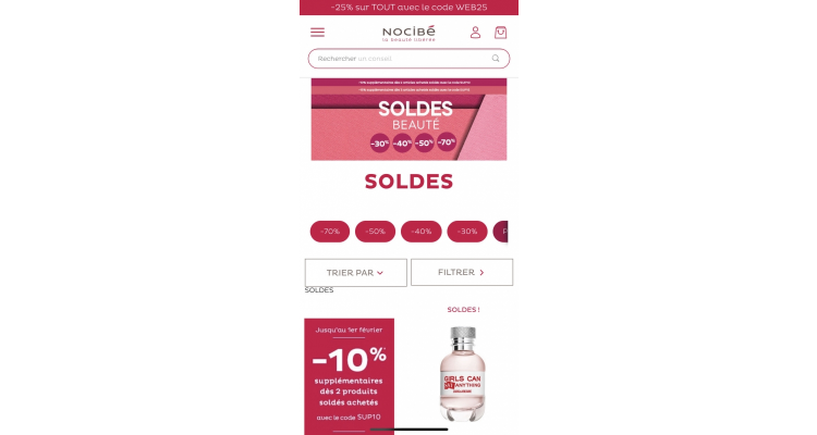 Nocibé特价