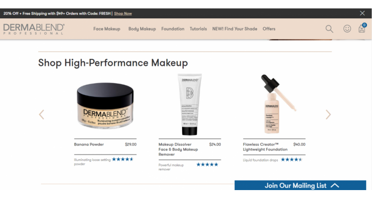 Dermablend 现有 全场美妆享8折