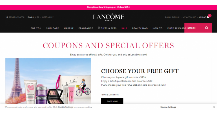 Lancome 现有 精选美妆护肤低至5折