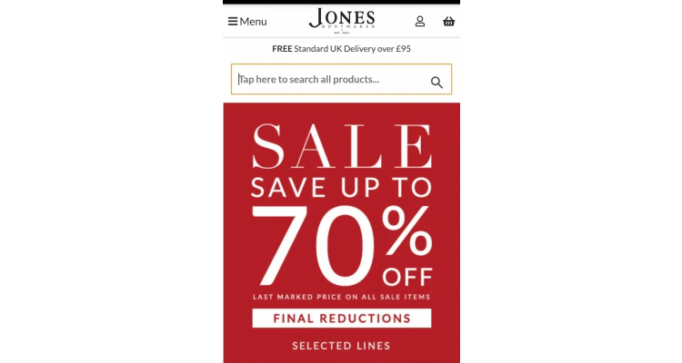 Jones Bootmaker 最后召集优惠低至 3折