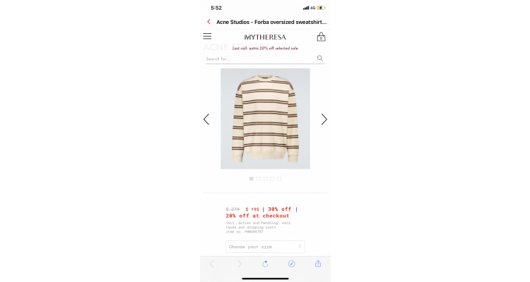 Acne Studio卫衣特价