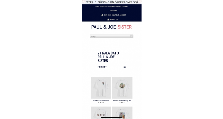 Paul & Joe SISTER Nala Cat 合作款特价