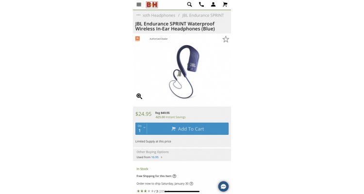 JBL Endurance SPRINT特价