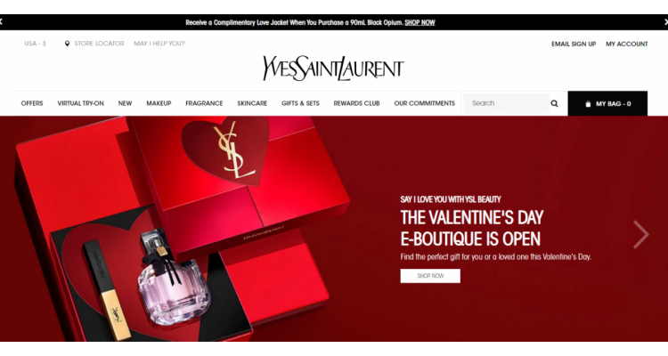 YSL Beauty 满$125享8折，满$200享7折