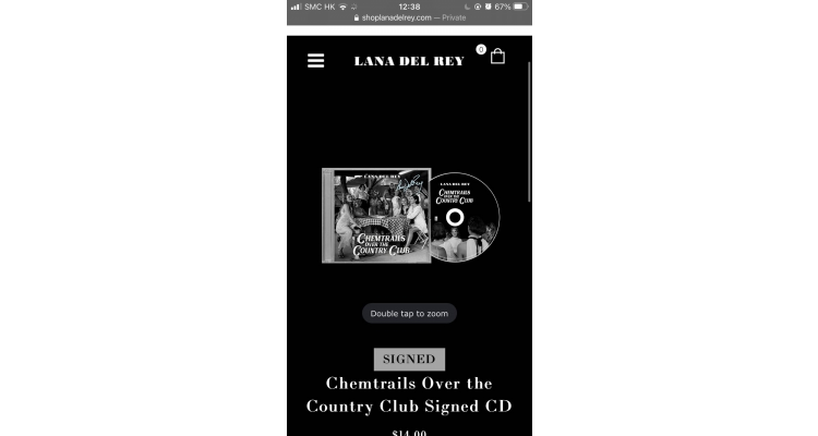 lana del rey 签名cd