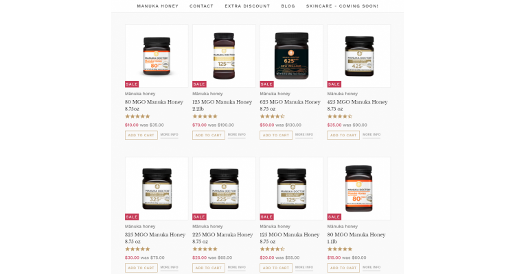 Manuka Doctor US 麦卢卡蜂蜜全场大促
