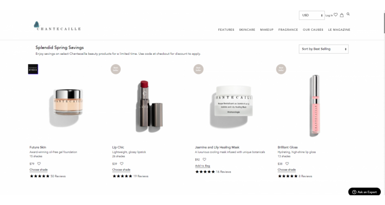 Chantecaille 精选套装享无门槛7.5折
