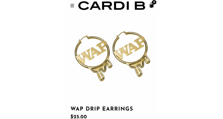 Cardi b WAP耳环
