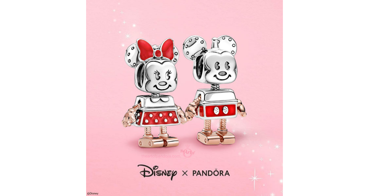 Pandora 米奇及米妮机械人吊坠