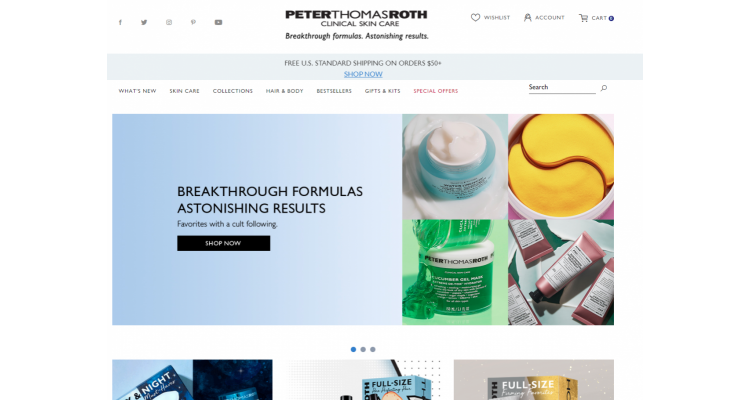 Peter Thomas Roth 春季护肤低至7折热卖