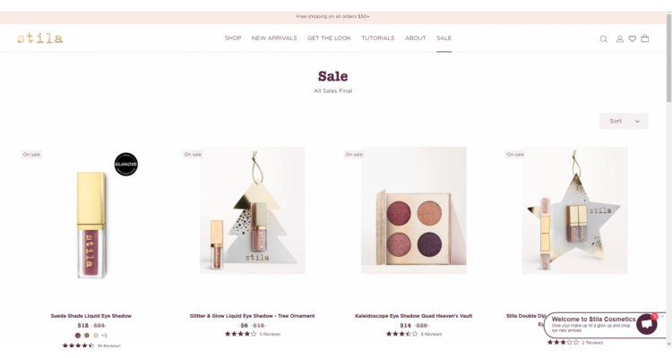 Stila Cosmetics 精选产品低至5折