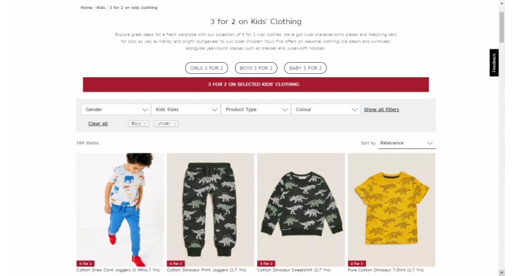 英国马莎特选童装买二送一