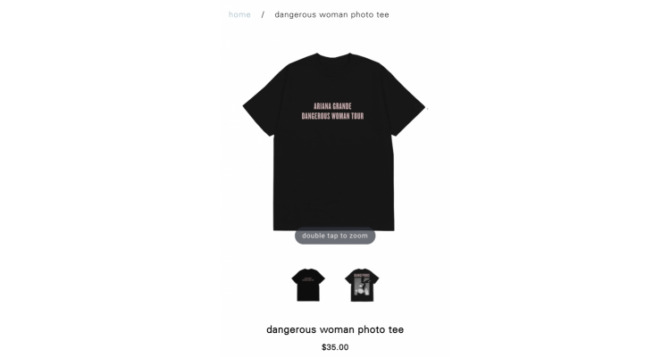 dangerous woman复刻版TEE