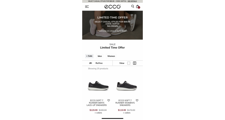 Ecco Soft 7 系列跑鞋特价