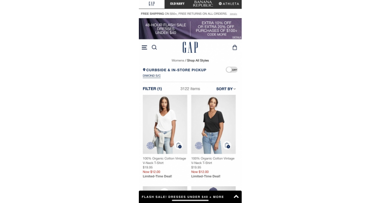 Gap 全场大促