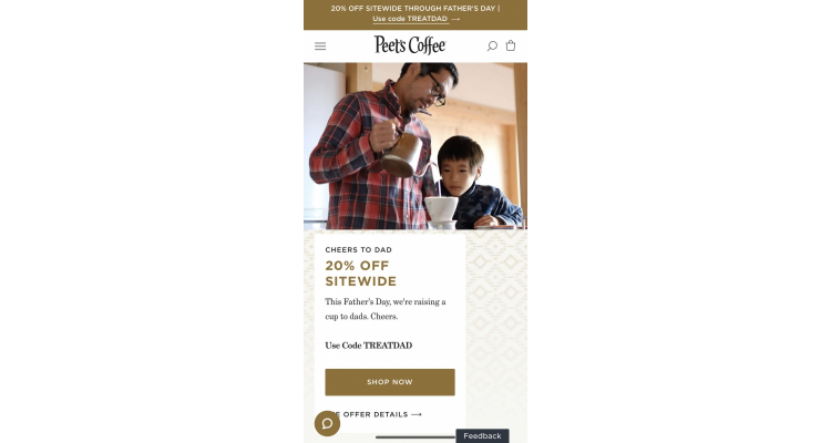 Peet's Coffee & Tea 特价