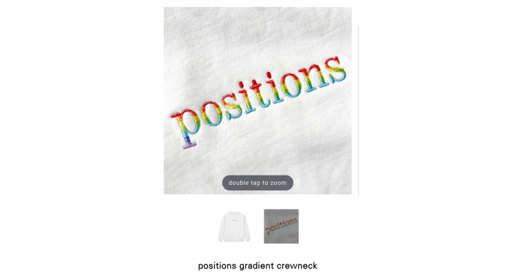 pride month限定ariana grande彩虹字圆领衫