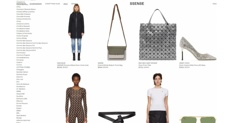 SSENSE 名牌网大减价