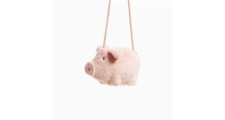 可爱小猪毛绒包