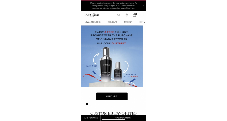 Lancome特价