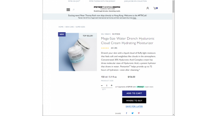 Peter Thomas Roth 6.3折+买1送1