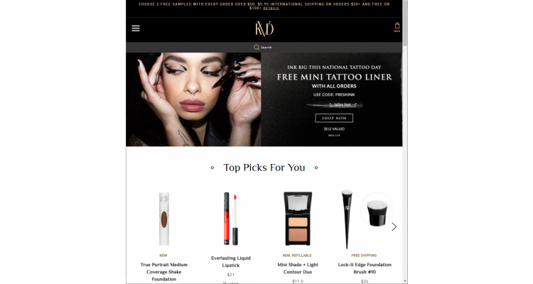 KVD Vegan Beauty 彩妆热卖