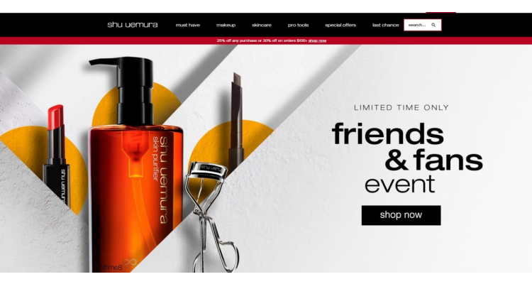 Shu Uemura 美国官网现有全场无门槛7.5折
