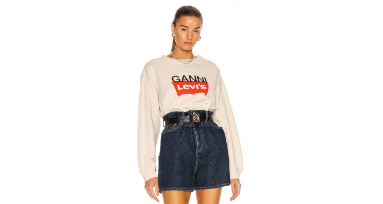 GANNI X Levi's 联名款套头卫衣