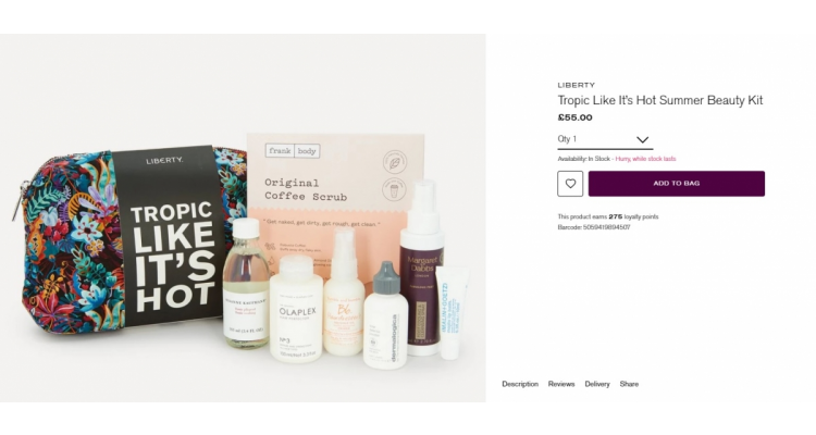 Liberty 美妆礼盒仅£55
