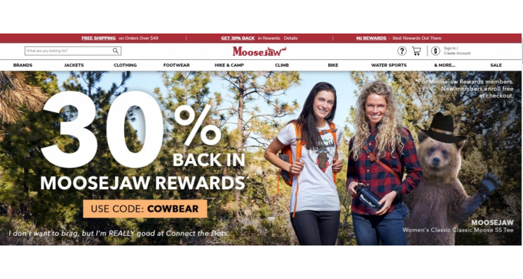 Moosejaw SALES区海量上新+返30％MJ积分