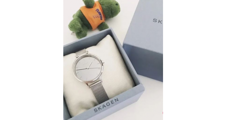 Skagen 腕表专场特卖，玫瑰金水晶款$46