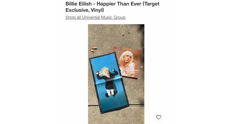 Target限定版billie eilish黑胶