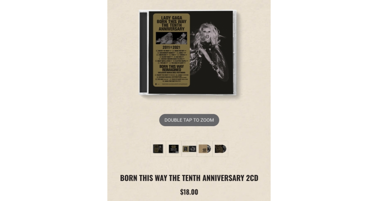 lady gaga born this way十周年纪念CD