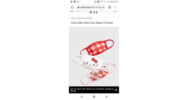 Hello Kitty mask