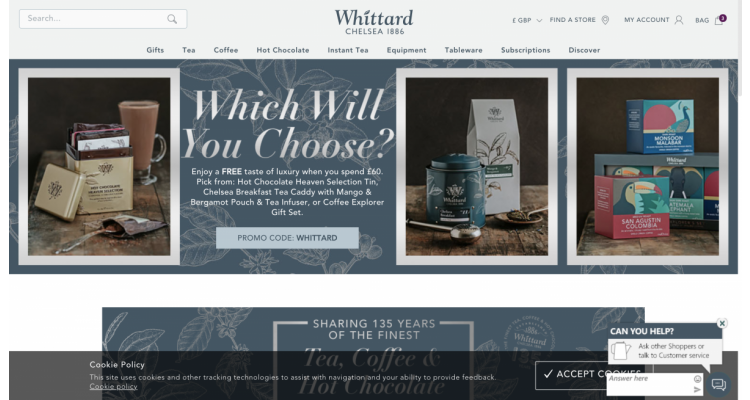 Whittard独家优惠