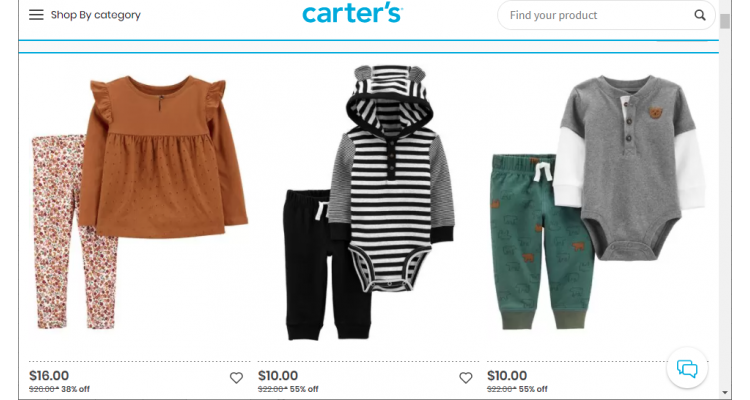 Carter's 儿童套装清仓区低至2.1折