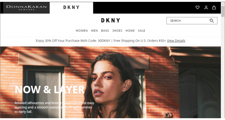 DKNY 美衣热卖，额外7折
