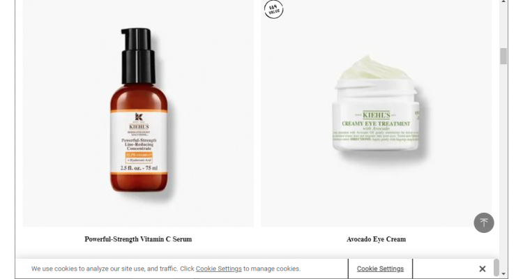 Kiehl's 全场护肤无门槛7.5折