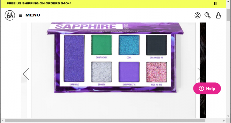 BHCosmetics 9月蓝宝石眼影盘开售，定价$9