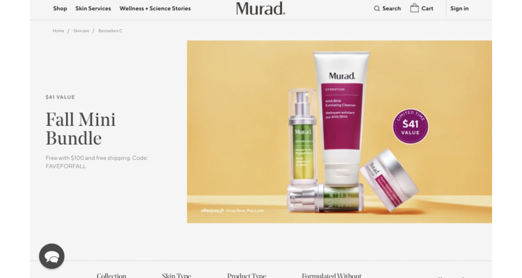 Murad 套装减$100