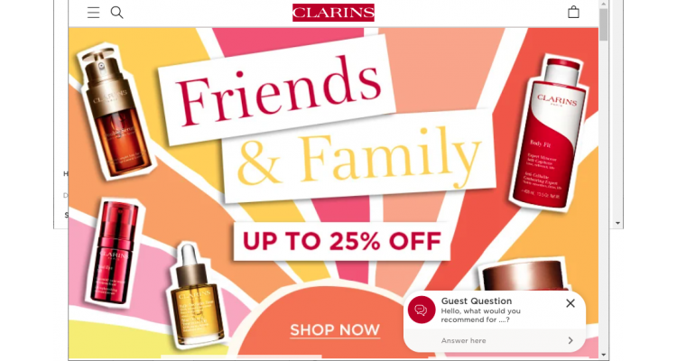 Clarins 全场低至7.5折大促