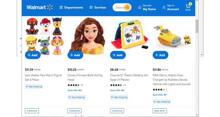 Walmart 儿童玩具 低至3折 清仓